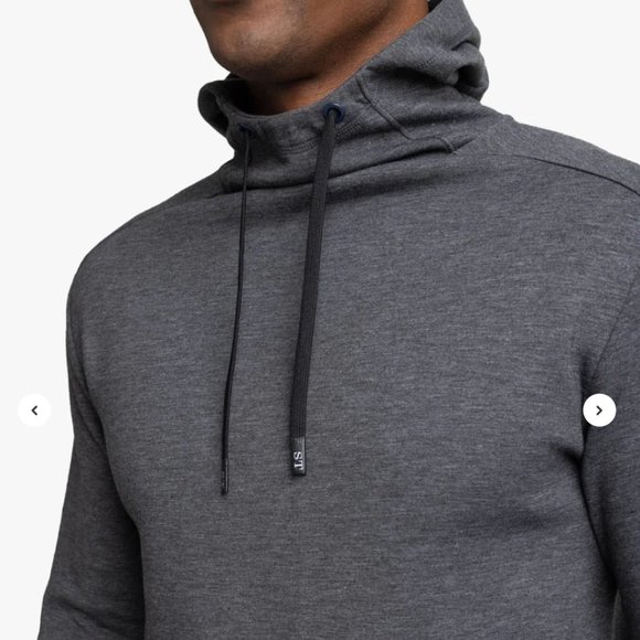 Southern Tide Stratford Heather Interlock Hoodie - Men Size XL - Picture 5 of 6